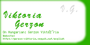 viktoria gerzon business card